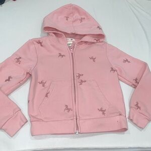 H&M Pink Kids Jacket with Horse Print